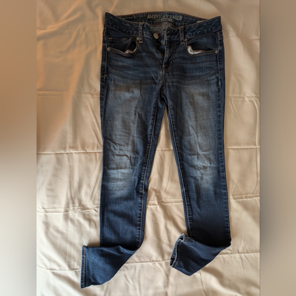 American Eagle Outfitters Women's Skinny Blue Jeans